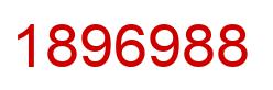 Number 1896988 red image