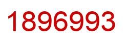 Number 1896993 red image