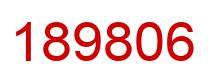Number 189806 red image