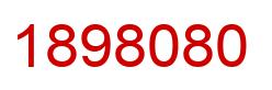 Number 1898080 red image