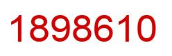 Number 1898610 red image
