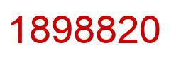 Number 1898820 red image