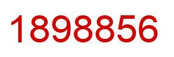 Number 1898856 red image
