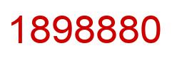 Number 1898880 red image