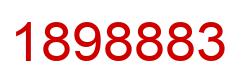 Number 1898883 red image