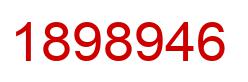 Number 1898946 red image