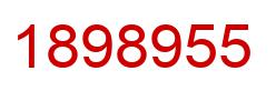 Number 1898955 red image