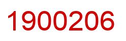 Number 1900206 red image