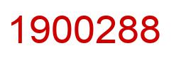 Number 1900288 red image