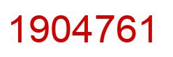Number 1904761 red image