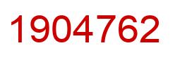 Number 1904762 red image