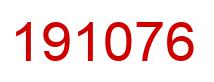 Number 191076 red image