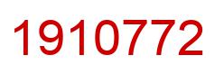 Number 1910772 red image