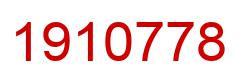 Number 1910778 red image