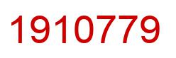 Number 1910779 red image