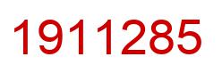 Number 1911285 red image