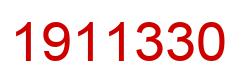 Number 1911330 red image