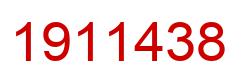Number 1911438 red image