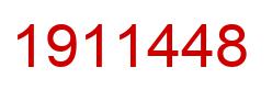 Number 1911448 red image