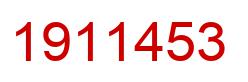 Number 1911453 red image