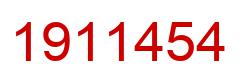 Number 1911454 red image