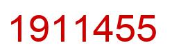 Number 1911455 red image