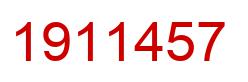 Number 1911457 red image