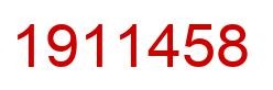 Number 1911458 red image