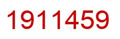 Number 1911459 red image