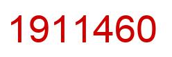 Number 1911460 red image