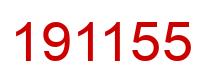 Number 191155 red image