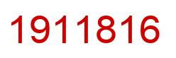 Number 1911816 red image