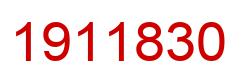 Number 1911830 red image