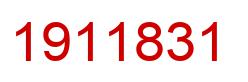 Number 1911831 red image