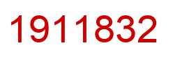 Number 1911832 red image