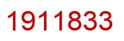 Number 1911833 red image