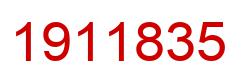 Number 1911835 red image