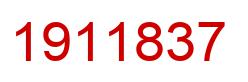 Number 1911837 red image