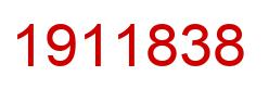 Number 1911838 red image
