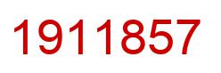 Number 1911857 red image