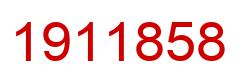 Number 1911858 red image