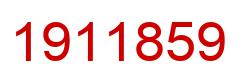 Number 1911859 red image
