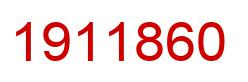 Number 1911860 red image