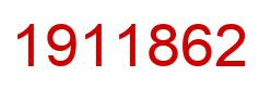Number 1911862 red image