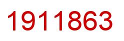 Number 1911863 red image