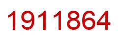 Number 1911864 red image