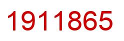 Number 1911865 red image