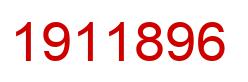 Number 1911896 red image