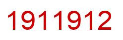 Number 1911912 red image
