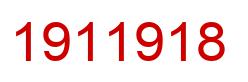 Number 1911918 red image